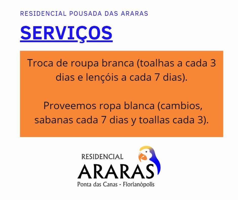Florianópolis Residencial Pousada Das Araras מראה חיצוני תמונה